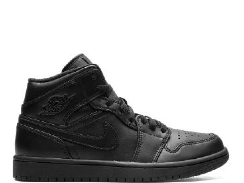 Nike Air Jordan 1 Mid negro con blanco