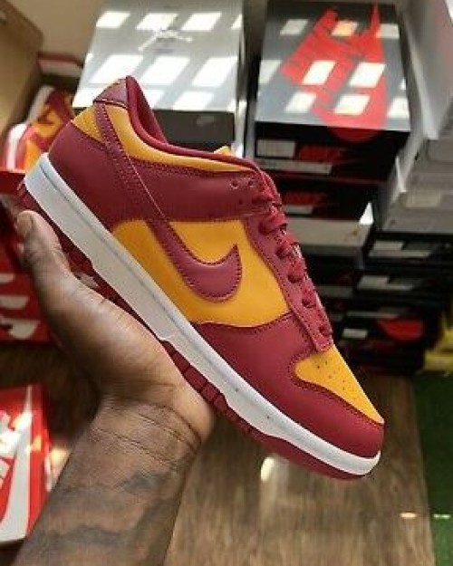 Nike SB Dunk Low rojas con amarillo - Tienda del Oso | Tienda de Zapatillas 